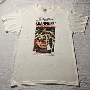 SOLD 2006 Miami Heat NBA Champions white t shirt